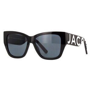 A0837Z New MARC JACOBS Black Square Marc 695/S 80S2K Sunglasses Women